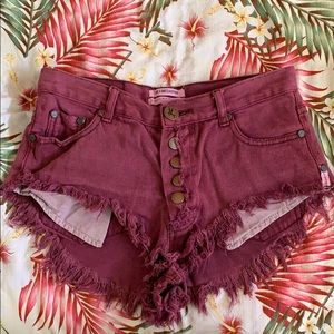 One teaspoon shorts